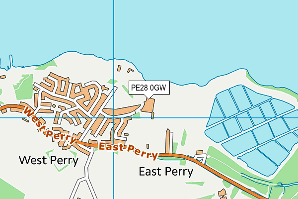 PE28 0GW map - OS VectorMap District (Ordnance Survey)