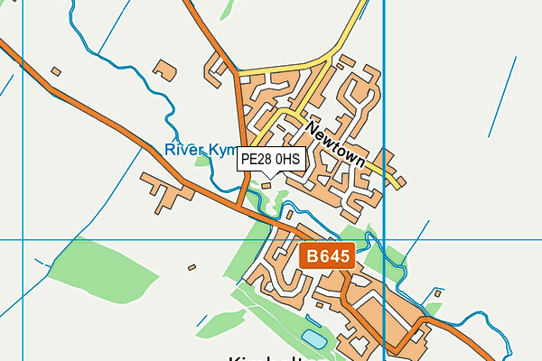 PE28 0HS map - OS VectorMap District (Ordnance Survey)