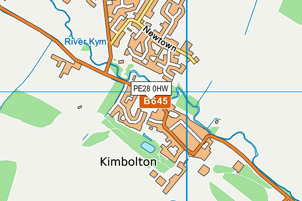 Map of ROBINSONS KIMBOLTON LIMITED at district scale