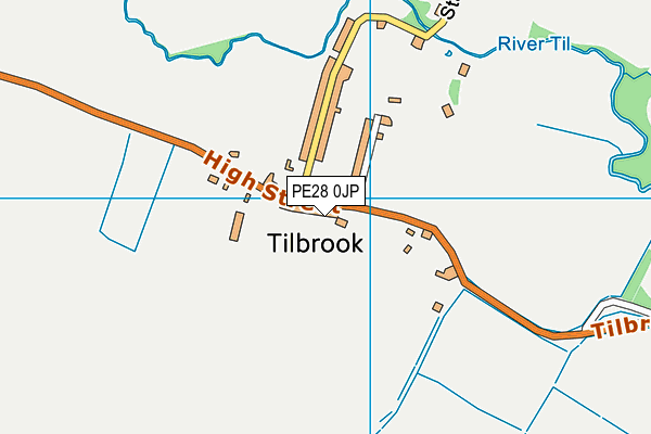 Map of THE WHITE HORSE AT TILLBROOK LIMITED at district scale