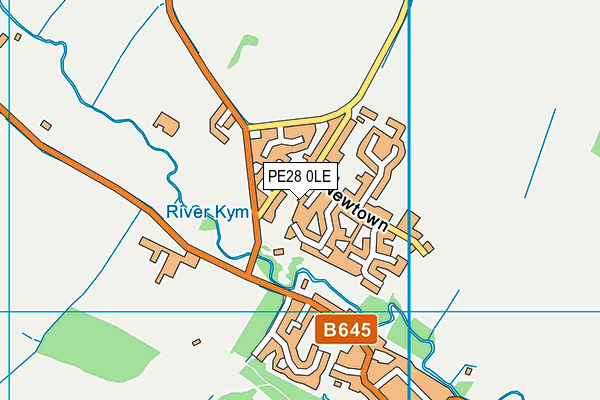 PE28 0LE map - OS VectorMap District (Ordnance Survey)
