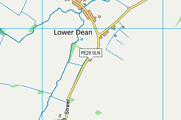 PE28 0LN map - OS VectorMap District (Ordnance Survey)