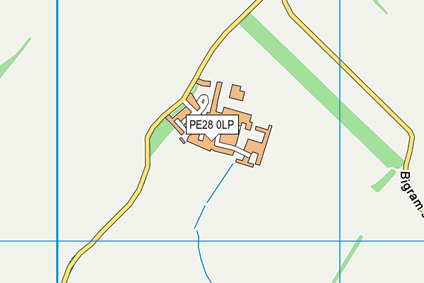 PE28 0LP map - OS VectorMap District (Ordnance Survey)