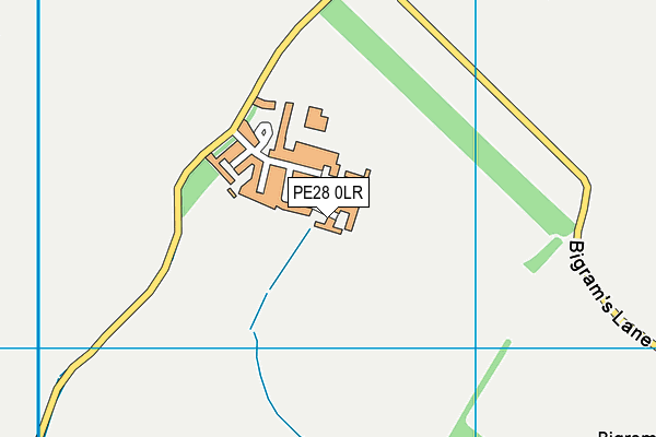PE28 0LR map - OS VectorMap District (Ordnance Survey)