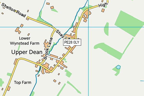 PE28 0LY map - OS VectorMap District (Ordnance Survey)