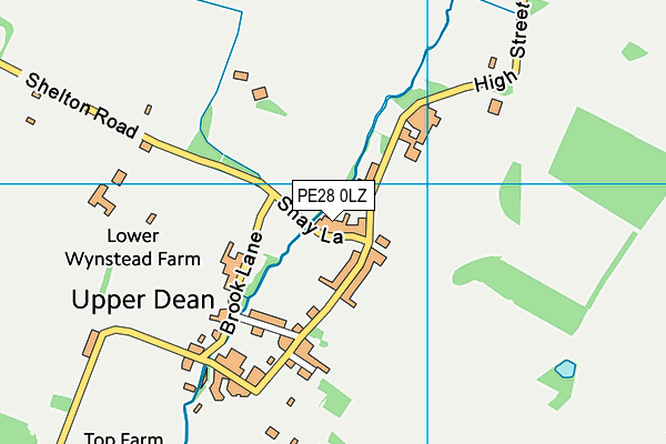 PE28 0LZ map - OS VectorMap District (Ordnance Survey)