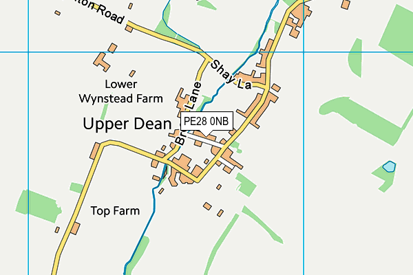 PE28 0NB map - OS VectorMap District (Ordnance Survey)