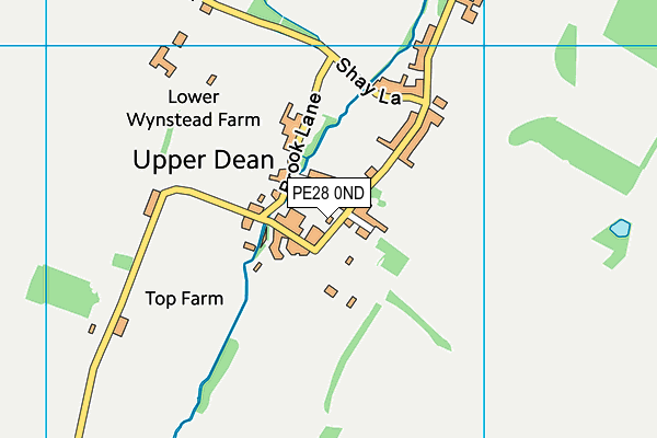 PE28 0ND map - OS VectorMap District (Ordnance Survey)