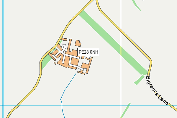 PE28 0NH map - OS VectorMap District (Ordnance Survey)