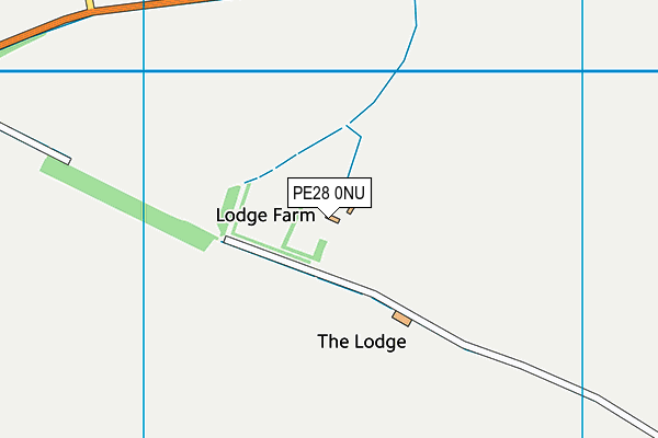 PE28 0NU map - OS VectorMap District (Ordnance Survey)