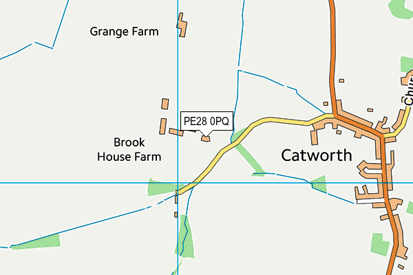 PE28 0PQ map - OS VectorMap District (Ordnance Survey)
