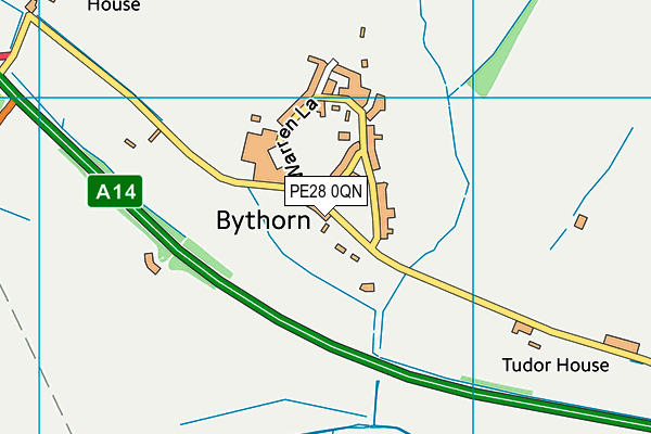 PE28 0QN map - OS VectorMap District (Ordnance Survey)