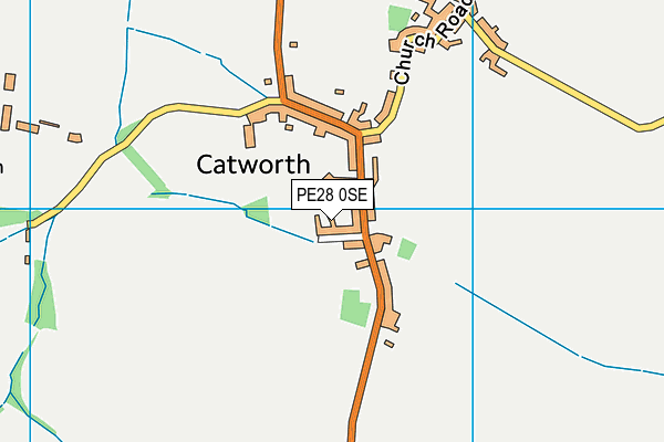 PE28 0SE map - OS VectorMap District (Ordnance Survey)