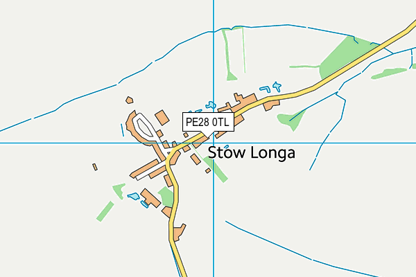 PE28 0TL map - OS VectorMap District (Ordnance Survey)