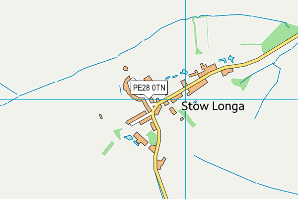 PE28 0TN map - OS VectorMap District (Ordnance Survey)