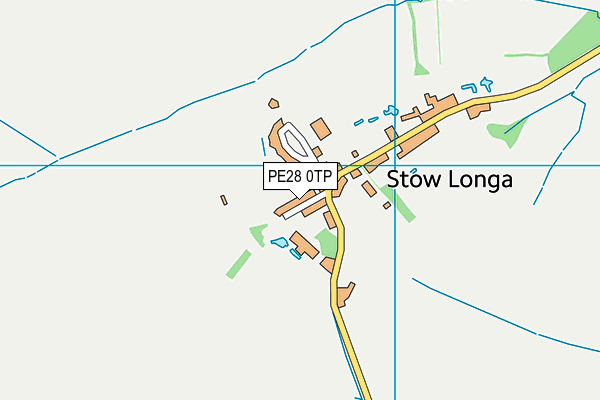 PE28 0TP map - OS VectorMap District (Ordnance Survey)