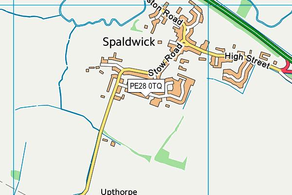 PE28 0TQ map - OS VectorMap District (Ordnance Survey)