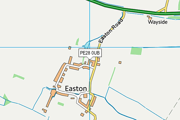 PE28 0UB map - OS VectorMap District (Ordnance Survey)