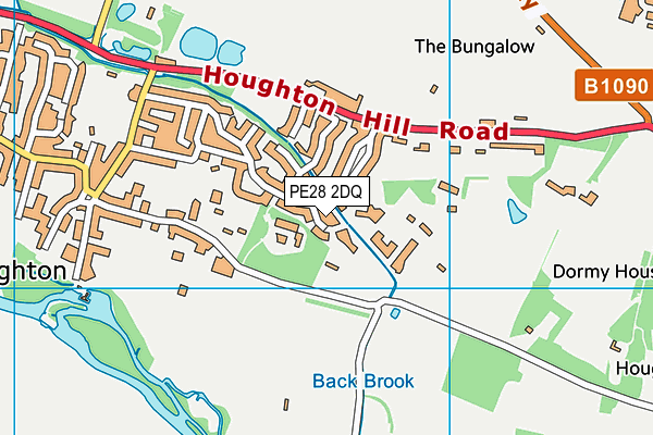 PE28 2DQ map - OS VectorMap District (Ordnance Survey)