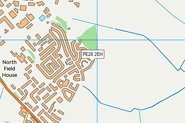 PE28 2EH map - OS VectorMap District (Ordnance Survey)