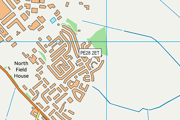 PE28 2ET map - OS VectorMap District (Ordnance Survey)