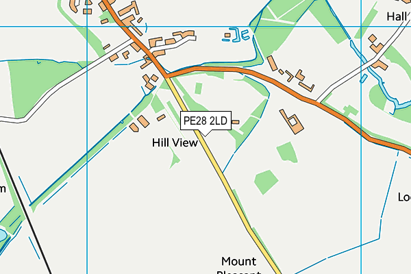 Abbots Ripton Village Hall map (PE28 2LD) - OS VectorMap District (Ordnance Survey)