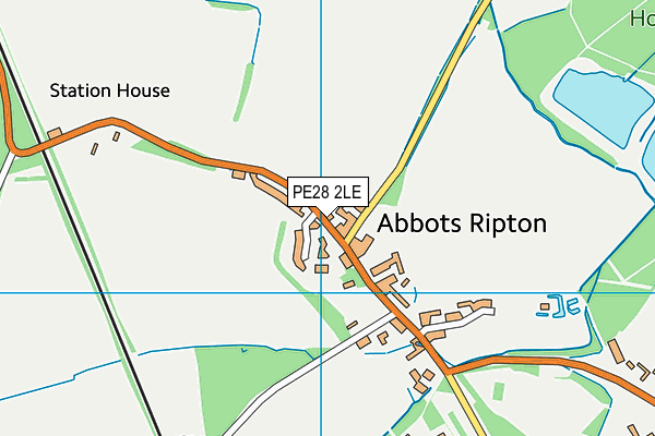 PE28 2LE map - OS VectorMap District (Ordnance Survey)