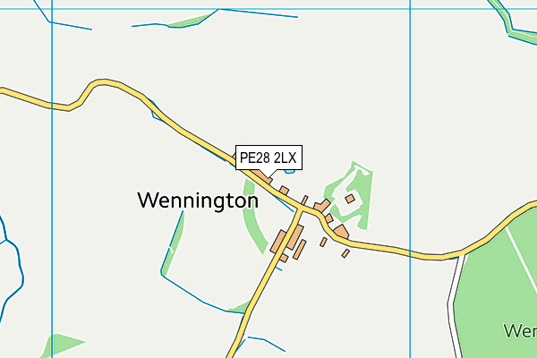PE28 2LX map - OS VectorMap District (Ordnance Survey)