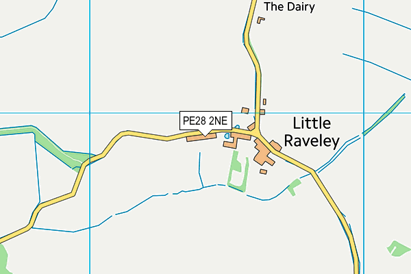 PE28 2NE map - OS VectorMap District (Ordnance Survey)