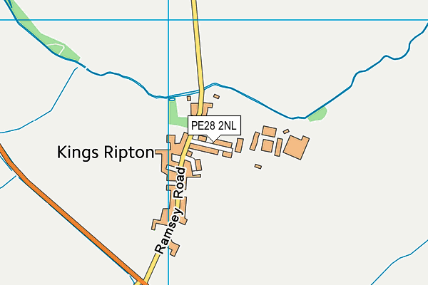 PE28 2NL map - OS VectorMap District (Ordnance Survey)