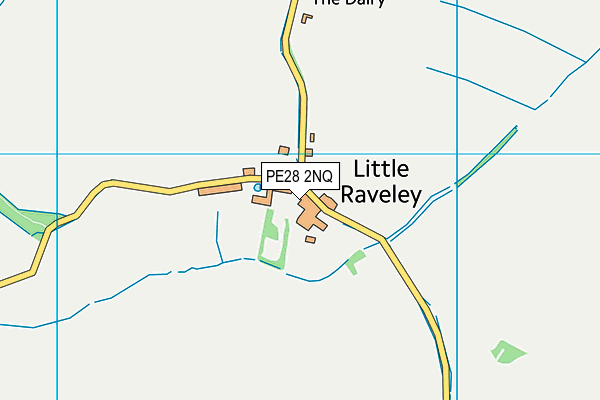 PE28 2NQ map - OS VectorMap District (Ordnance Survey)