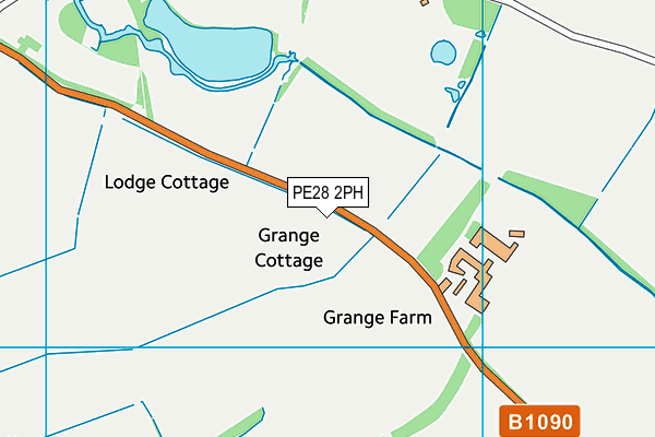 PE28 2PH map - OS VectorMap District (Ordnance Survey)