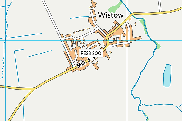 PE28 2QQ map - OS VectorMap District (Ordnance Survey)