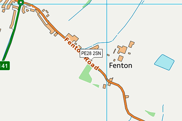 PE28 2SN map - OS VectorMap District (Ordnance Survey)