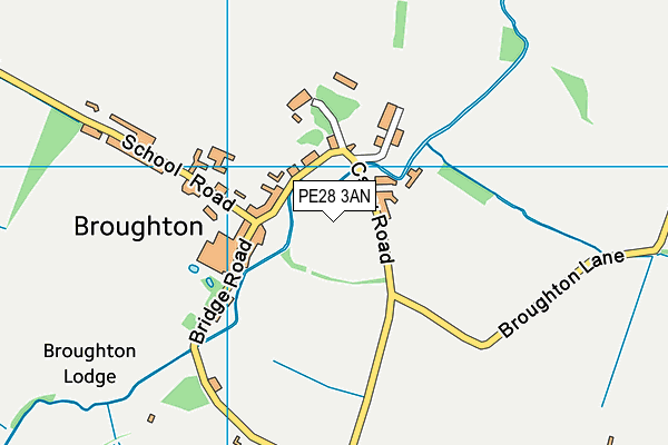 PE28 3AN map - OS VectorMap District (Ordnance Survey)