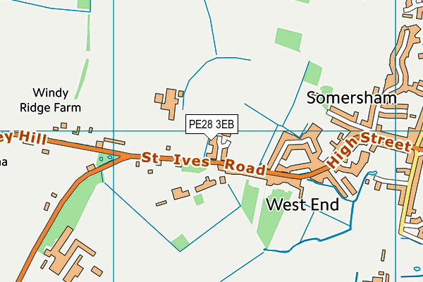 Map of TOM'S CAKES (ELY) LTD at district scale