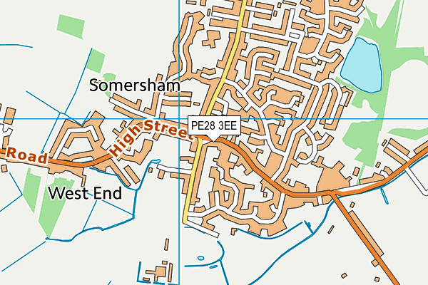 Map of SOMERSHAM CURRY & KEBAB LTD at district scale