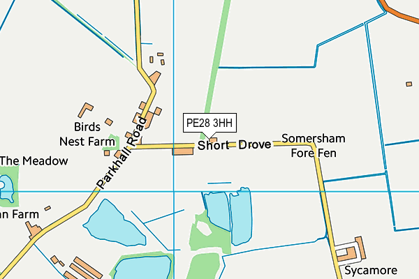 PE28 3HH map - OS VectorMap District (Ordnance Survey)