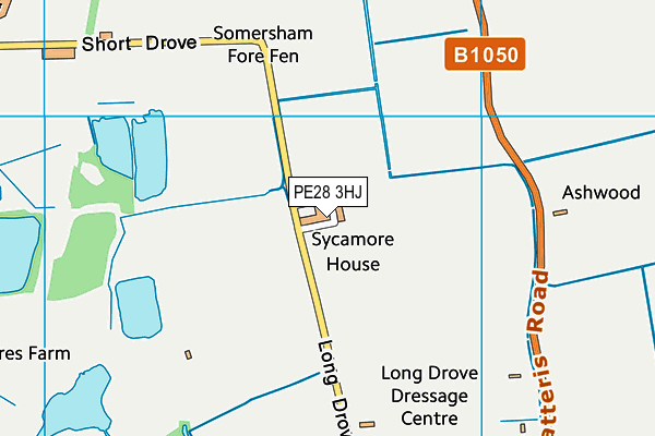 PE28 3HJ map - OS VectorMap District (Ordnance Survey)