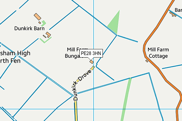 PE28 3HN map - OS VectorMap District (Ordnance Survey)