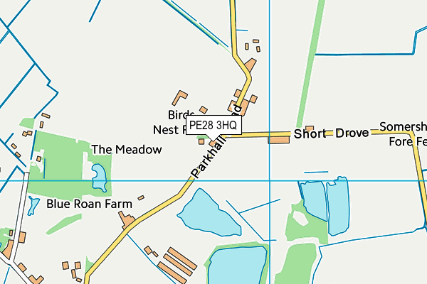 PE28 3HQ map - OS VectorMap District (Ordnance Survey)