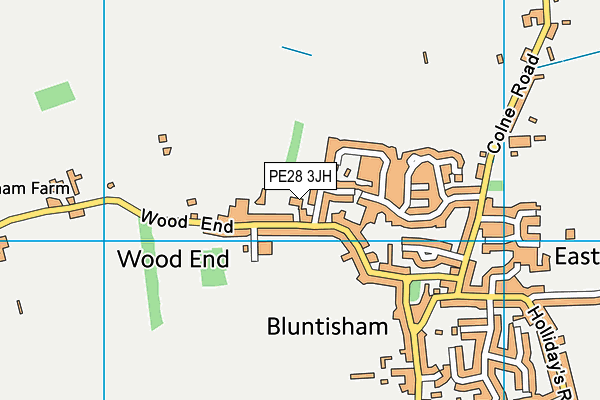 PE28 3JH map - OS VectorMap District (Ordnance Survey)