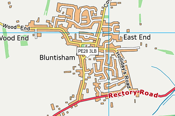 PE28 3LB map - OS VectorMap District (Ordnance Survey)