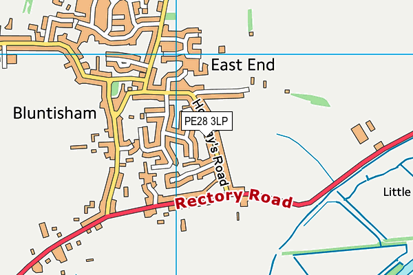 PE28 3LP map - OS VectorMap District (Ordnance Survey)