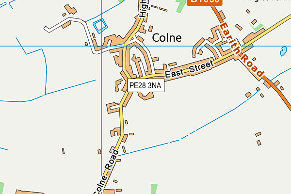 PE28 3NA map - OS VectorMap District (Ordnance Survey)