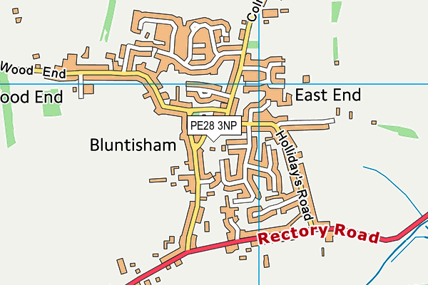 PE28 3NP map - OS VectorMap District (Ordnance Survey)