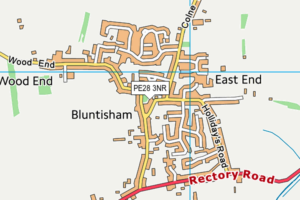 PE28 3NR map - OS VectorMap District (Ordnance Survey)