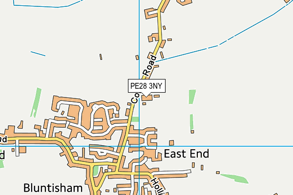 St Helen's Primary School map (PE28 3NY) - OS VectorMap District (Ordnance Survey)