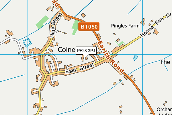 PE28 3PJ map - OS VectorMap District (Ordnance Survey)