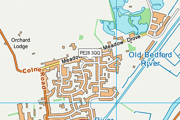 PE28 3QQ map - OS VectorMap District (Ordnance Survey)
